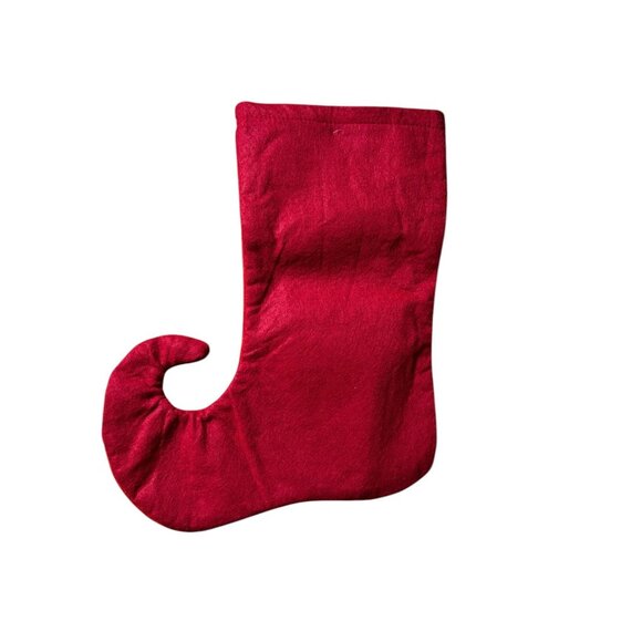 Holiday Helper Elf Style Jingle Bells 17.5" Christmas Stockings x 2 - Picture 5 of 12